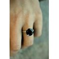 thumbnail image 2 of 3Ct Round Cut Black Diamond Women's Engagement Ring 14K White Gold Plated, 2 of 2