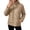 Khaki, variant on Ghalytn Women's Quilted Jacket Stand Collar Full Zip Lightweight Puffer Coat Long Sleeve Outerwear