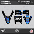 thumbnail image 4 of Kalair GFX Graphics Kit for Husqvarna Electric E-Minis EE2 (2024) Rebel Series, 4 of 5