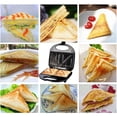 thumbnail image 4 of Electric Sandwich Maker,Nonstick Panini Press with Non-Stick Plates,2 in1 Breakfast Sandwich Maker Grill,Sandwich Press Grill,Indicator Lights,Easy to Clean and Store, Perfect for Cooking Breakfast, 4 of 10
