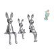 thumbnail image 1 of Figura De Familia De Conejos Y Muñeca De Resina De Mujer Playera, Estatua De Dama, Colección Para Mesa, Armario, Estantería, Decoración De Sala De Estar, Escultura De Animal, Centro De Mesa, 1 of 8
