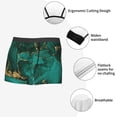 thumbnail image 6 of Bingfone Green Gold Glitter Men's Underwear - Casual Stretch Boxer Briefs-Small, 6 of 7