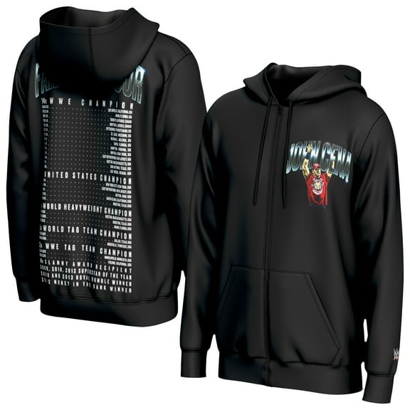Youth ProSphere Black John Cena Farewell Tour 2025 Full-Zip Hoodie
