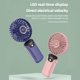 thumbnail image 1 of Ventilador Portátil Con Batería Mini Ventilador Eléctrico De Mano Con Pantalla LED Soporte De Pantalla De Batería 5 Velocidades De Viento Ajustables Operación Silenciosa, 1 of 7