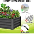 thumbnail image 5 of Yesurprise Raised Garden Bed Set of 2 6x3x2FT Galvanized Raised Garden Bed Outdoor Large Planter Raised Beds Open Base with Safety Edge and Glove, 5 of 8