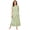 Light Sage Garden, variant on Plus Size Long Floral Print Cotton Gown