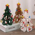 thumbnail image 2 of Calendario de Adviento 1 juego, calendarios de Adviento 2024 con un árbol de Navidad de madera y 24 adornos, cuenta regresiva hasta 24 días, cuelga un colgante cada día, 2 of 4