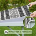 thumbnail image 6 of Luxury Feel Boho Floral Tablecloth 34x34 Square Cover with Elastic Edge for Premium Dining Experience and Decor, 6 of 6