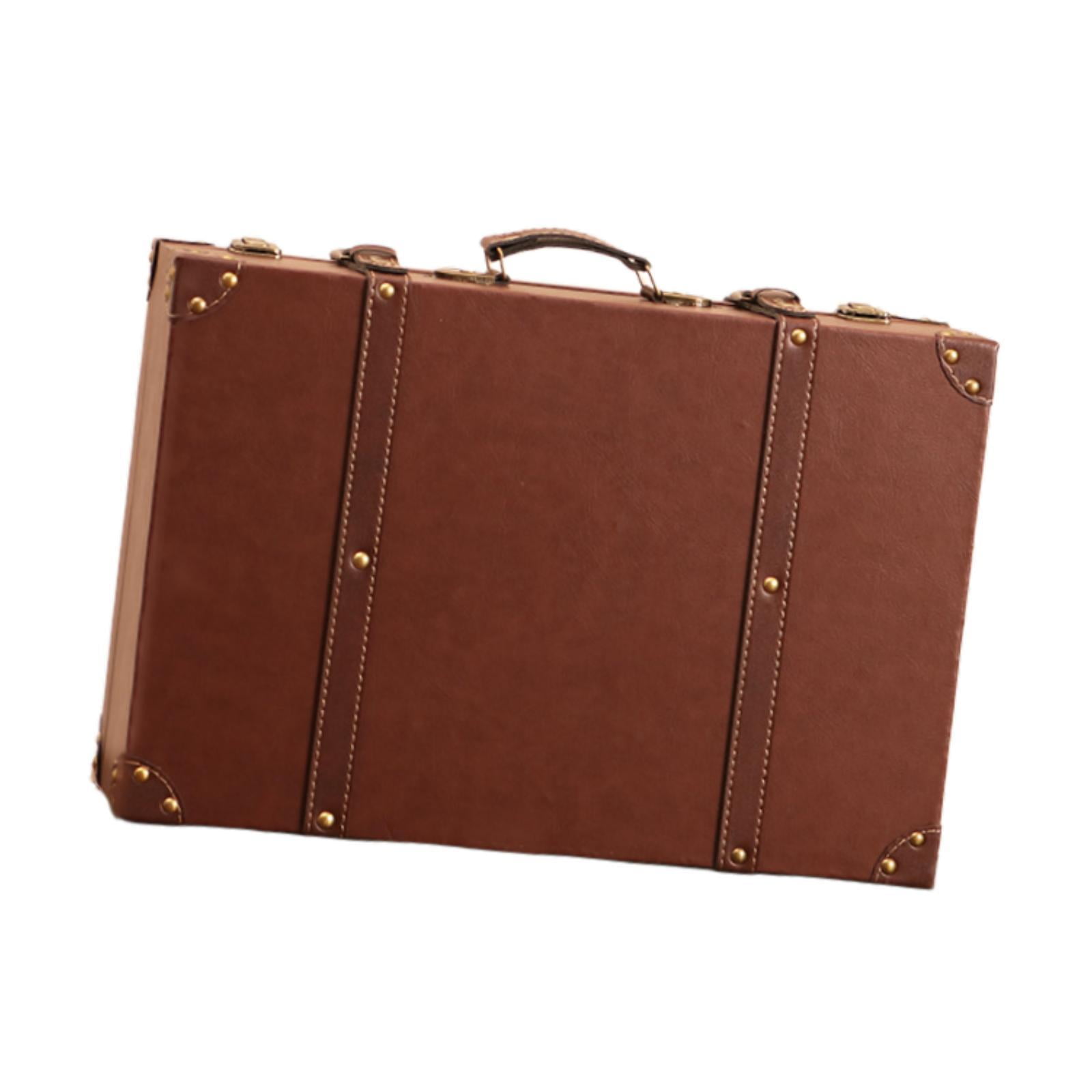 Wooden Treasure Chest Storage Box Retro Style European Design for Boutique Window Displays Studio Setups