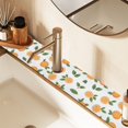 thumbnail image 2 of Yayeee Faucet Mat for Kitchen Sink 14.7" Diatomite Long Splash Guard Pad, Orange, 2 Pack, 2 of 7