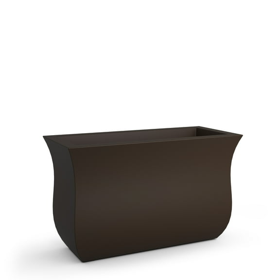 Mayne Valencia 36" x 16" x 22" Tall Rectangular Espresso Plastic Planter
