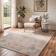 thumbnail image 3 of GENIMO 2'x6' Runner Rug, Washable Non Slip Soft Vintage Persian Hallway Runner for Kitchen Entryway Laundry Room, Dusty Beige, 3 of 7