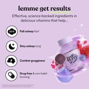 (2 pack) Lemme Sleep Gummies with 5mg Melatonin, Elderberry, Magnesium, L-Theanine, Chamomile and Lavender, Drug-Free Nighttime Sleep Aid, Vegan, Gluten Free, Gelatin Free, Non GMO, Berry Flavored, 60 Count