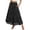 Black, variant on QHFBli Boho Tiered Eyelet Maxi Skirt for Women Elastic High Waist Flowy A-Line Casual Summer Beach Long Skirt