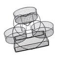 thumbnail image 2 of Cesta de frutas, encimera, cuenco para verduras, gran capacidad, multiusos, estante para encimera de cocina, soporte para cuenco de frutas para mesa Negro, 2 of 8