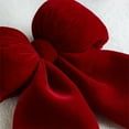 thumbnail image 4 of Oversized Red Velvet Christmas Bow, 12-Inch Large Festive Decoration for Tree Topper, Gift Wrapping, Mantel & Wedding Decor,A, 4 of 6