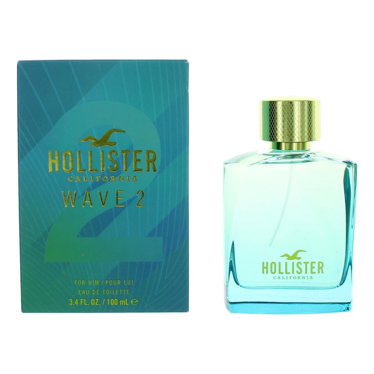 Hollister Wave 2 for Men - 3.4 oz EDT Spray, Romantic Wear with