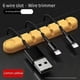 thumbnail image 1 of Organizador de cables de escritorio creativo, Cable de carga USB para ordenador, organizador de cables de carga para teléfono móvil, enrollador de cables de silicona, 1 of 1