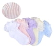 thumbnail image 2 of 5 Pack Girls Ruffle Socks Ruffle Lace Ankle Dress Princess Socks, 2 of 6