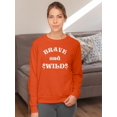thumbnail image 2 of Brave And Wild Wildflower Sweatshirt Women -Image by Shutterstock, Female Small, 2 of 4