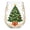 #Christmas Tree, variant on 2D Christmas Glass Cup, Festive Printed Holiday Drinkware with Santa Snowman Reindeer or Christmas Tree, Clear Glass for Winter Parties, Dinner Tables and Christmas Gifts