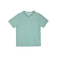thumbnail image 2 of Sleep On It Boys Pajamas 2-Piece Short-Sleeve Jersey Pajama Shorts Set - Plaid - Green, Size: S 6/7, 2 of 3