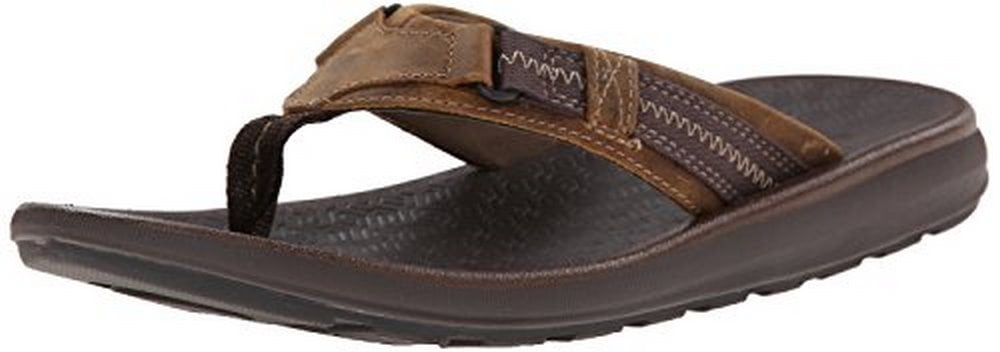 clarks leather flip flops