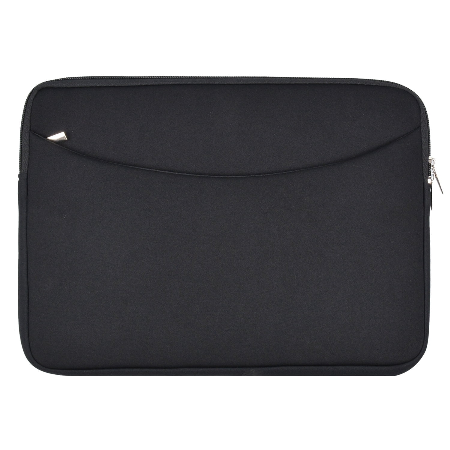 IC ICLOVER Slim Laptop Sleeve 13 14 inch, Shockproof Protective Notebook Cover Bag Briefcase Carrying Bag Case with Front Pocket for 13" 14" MacBook, HP, Dell, Lenovo, Acer - Black