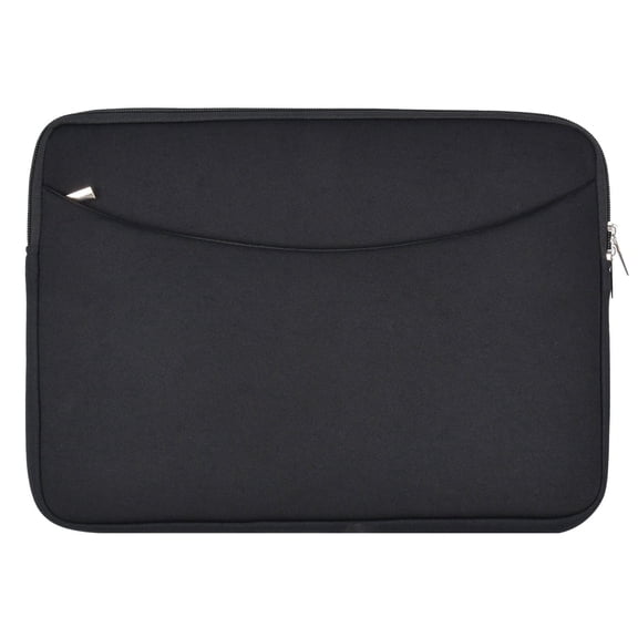 IC ICLOVER Slim Laptop Sleeve 13 14 inch, Shockproof Protective Notebook Cover Bag Briefcase Carrying Bag Case with Front Pocket for 13" 14" MacBook, HP, Dell, Lenovo, Acer - Black