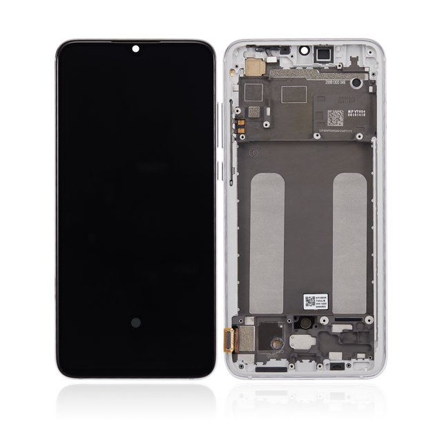 Esource Parts Xiaomi Mi 9 Lite OLED Assembly Replacement With Frame Pearl White
