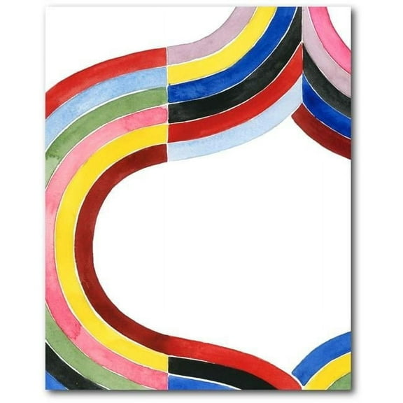 Courtside Market WEB-AC552-20x24 20 x 24 in. Contemporary stripes II Gallery-Wrapped Canvas Wall Art