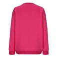 thumbnail image 4 of Admvng Chandail en Molleton Surdimensionné pour Femmes Mode Manches Longues Col Rond Chandail Sans Capuche Chandails en Molleton Couleur Unie Athleisure Femmes P-2TG, 4 of 7