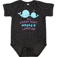 thumbnail image 3 of Inktastic My Great Aunt Whale-y Loves Me Boys or Girls Baby Bodysuit, 3 of 5