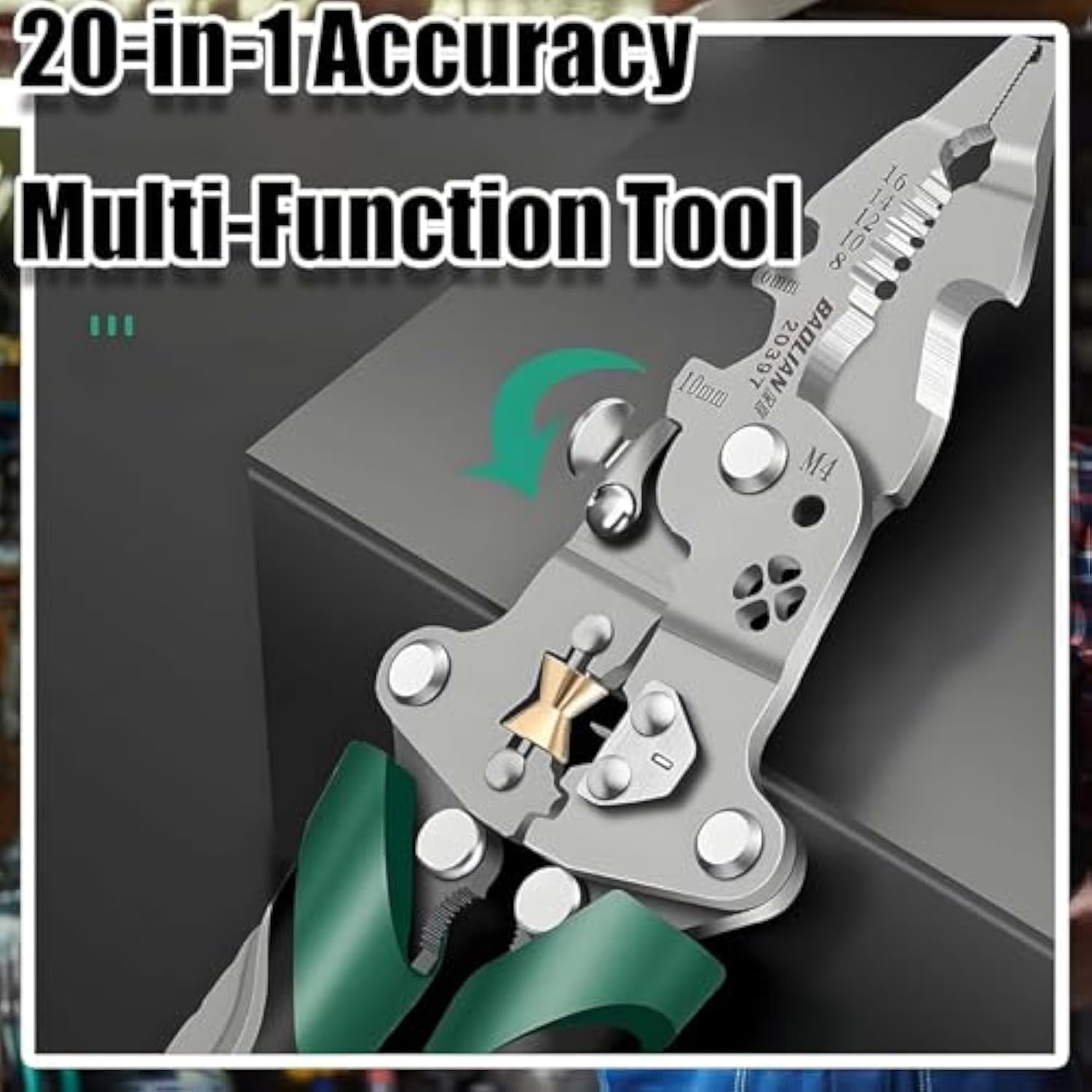 8-In-1 Tool, Tool, 8 In 1 Wire Stripper with Voltage Tester