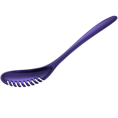 

Gourmac 12-Inch Melamine Pasta Server Spaghetti Fork & Strainer Violet
