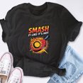 thumbnail image 4 of EcoLoom Smash It Like It's Hot Pickleball Shirt Short Sleeve Unisex T Shirt, 4 of 6
