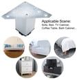 thumbnail image 6 of 3.2 Inch Furniture Legs Aluminium Alloy Adjustable Feet Cabinet Shelves Leg Height Replacement 5pcs, 6 of 7