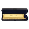 thumbnail image 1 of Chromatic Harmonica 16 Hole 64 Tone Mouth Organ Instrumentos Key of C Professional Musical Instruments, 1 of 5