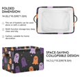 thumbnail image 2 of Yayeee 2 Pack Canvas Storage Basket with Handles for Shelves Fabric Bins Closet Organizer, Halloween Orange Ghosts, 2 of 8