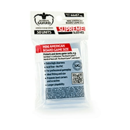 Ultimate Guard Board Game Sleeves Supreme Mini American 50-Count