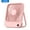 Pink, variant on TOPK 2000mAh Rechargeable Portable Desk Fan, Quiet and Thin, with Power and Speed Display, suitable for Office, Travel, Library, and Outdoor use.