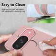 thumbnail image 3 of Compatible with Google Pixel 9 Case with Ring Kickstand Green, Google Pixel 9 Phone Case Silicone Liquid with Soft Microfiber Lining Slim Shockproof Protective Cover (Rosa), 3 of 14