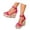 Hot Pink, variant on Women's Slingback Sandals Mary Jane Heel Round Toe Platform Boho Summer Shoes