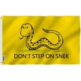 thumbnail image 3 of (2 pack) ANLEY Fly Breeze 3x5 Foot No Step On Snek Flag - Vivid Color and UV Fade Resistant - Canvas Header and Double Stitched - Tea Party Flags Polyester with Brass Grommets 3 X 5 Ft, 3 of 7
