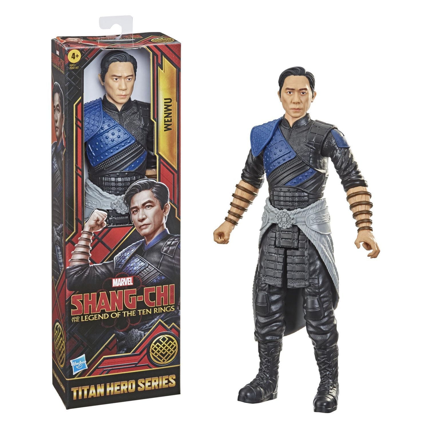 Hasbro Marvel Titan Hero Series Shang-Chi and the Legend of the Ten Rings Action Figure 12-inch Toy Wenwu For Kids Age 4 and Up
