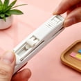 thumbnail image 3 of Klonfd Reusable Desktop Stapler With Dispenser Portable Stapler Fastener For Binding Includes For Home And School Use, 3 of 5