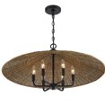 thumbnail image 4 of 6 Light Pendant-14.63 Inches Tall By 30 Inches Wide     -Traditional Installation Savoy House 7-7772-6-180, 4 of 6