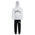 thumbnail image 5 of Alvivi Kids Girls Tracksuit Long Sleeves Hoodie Hooded Sweatshirt and Joggers Sweatpants Set White&Black 7-8, 5 of 7