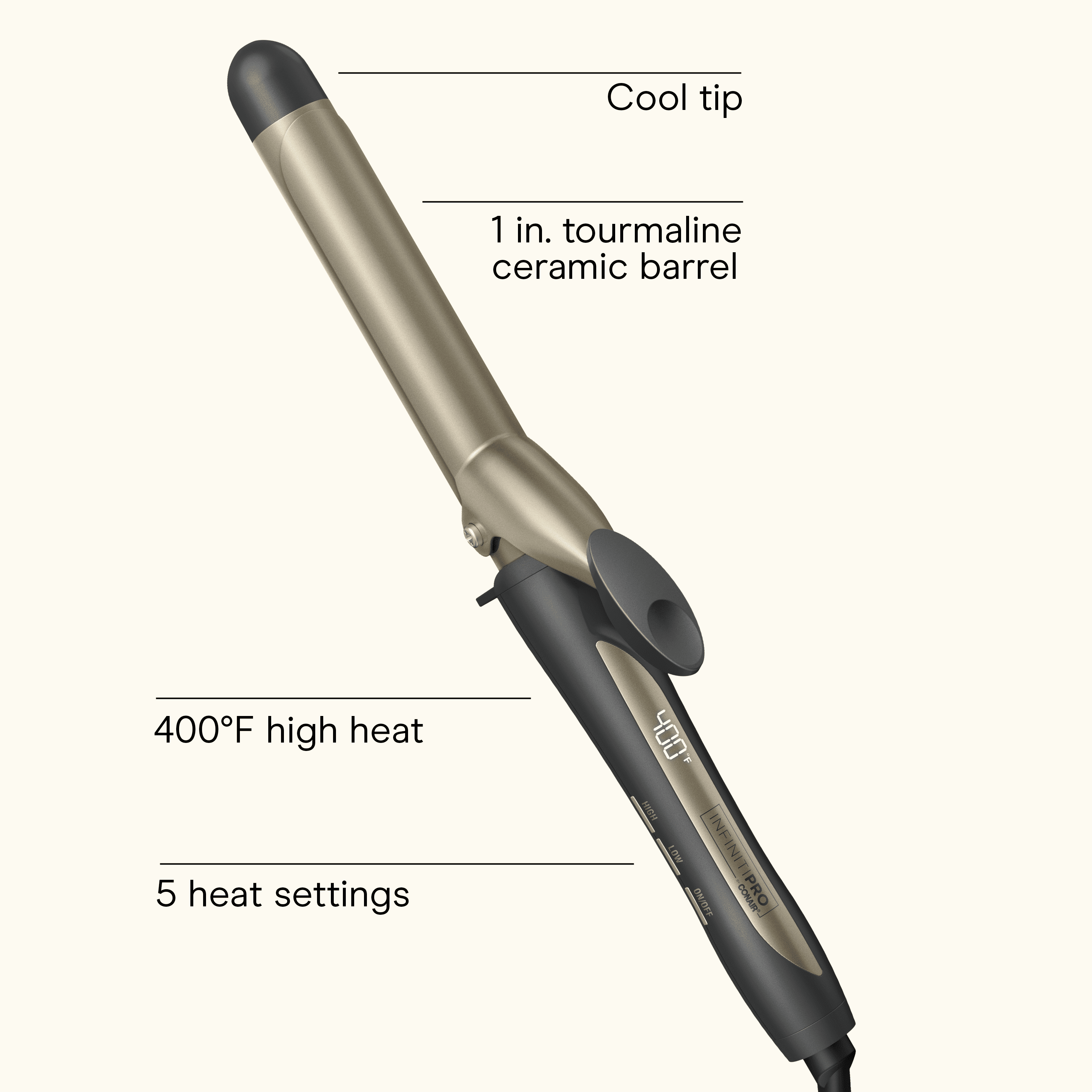 InfRPO by Conair Digital Ceramic 1" Curling Iron