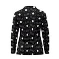 thumbnail image 4 of Garronmavis Women's Long Sleeve Golf Tennis Shirt 1/4 Zip Collar Workout Sports Workout Tops Athletic Shirt, Golf Ball Print, Size XS, 4 of 7